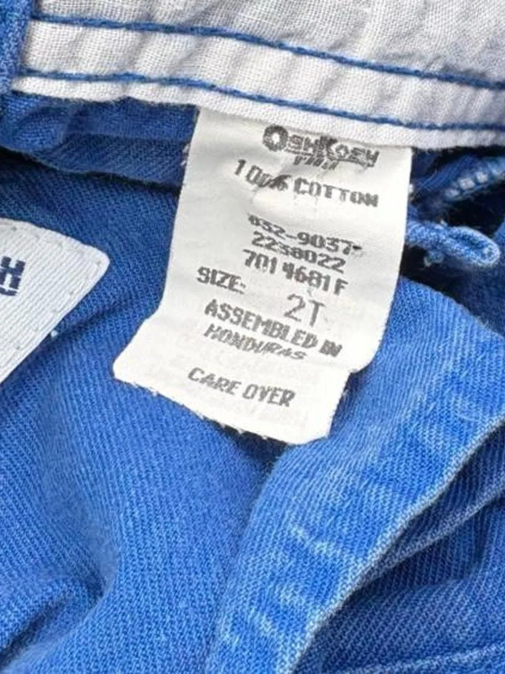 Vintage OshKosh Royal blue overalls